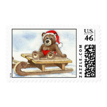 Santa babybear postage