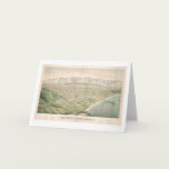 Santa Barbara, CA. Panoramic Map 1877 (1581A) cards