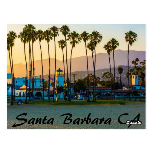 SANTA BARBARA CALIFORNIA ON THE BEACH POSTCARD Zazzle