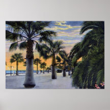Santa Barbara California Seaside Boulevard Print