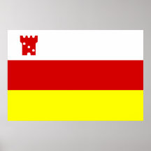 Santa Barbara, California, United States flag Posters