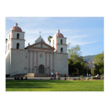 Santa Barbara Mission, California Post Card