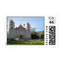 Santa Barbara Mission, California Postage Stamps
