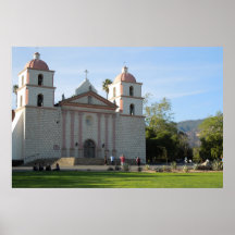 Santa Barbara Mission, California Posters