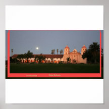santa barbara mission poster