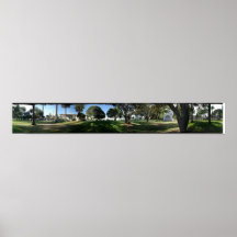 Santa Barbara Panorama- Pershing Park Print