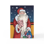 Santa Bearing Gifts Christmas Card