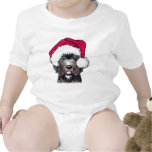 Santa Black Doodle Tees