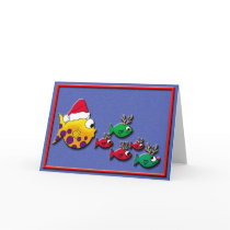 Santa Blowfish cards by LaureFCarlisle Santa Blowfish cards