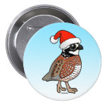 Santa Bobwhite Round Button