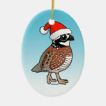 Santa Bobwhite Christmas Ornament