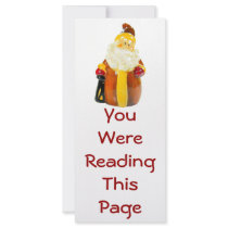 Santa Bookmark Template Custom Rack Cards