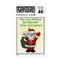 Santa bowling Christmas postage by Lajko1 Santa bowling Christmas postage