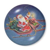 SANTA BUBBLE by SHARON SHARPE magnets