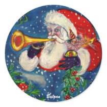 SANTA BUGLER STICKER