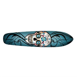 Santa Calavera skateboard