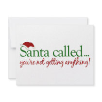 Santa Called invitations
