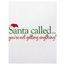 Santa Called Letterhead Design