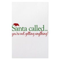 Santa Called stationery