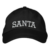 SANTA ... ; ) Cap by SRF embroidered hats by sharonrhea SANTA ... ; ) Cap by SRF embroidered hats