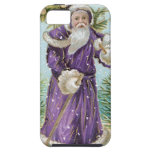 Santa carrying a Christmas Tree iPhone 5 Case