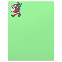 Santa carrying big package personalized letterhead