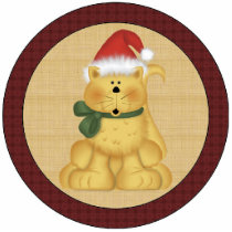Santa Cat Christmas Tree Ornament photo sculptures by CowPieCreek Santa Cat Christmas Tree Ornament photo sculptures