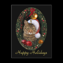 Santa Cat postcards