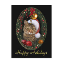 Santa Cat postcards by aura2000 Santa Cat postcards