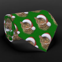 Santa Cat ties