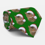 Santa Cat Custom Tie