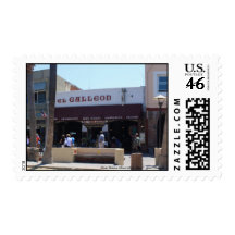 Santa Catalina Main Street Panoramic Stamp