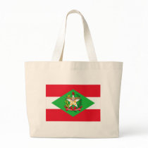 Santa Catarina, Brazil Flag Canvas Bags