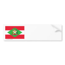 Santa Catarina, Brazil Flag Bumper Stickers