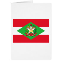 Santa Catarina, Brazil Flag Greeting Cards