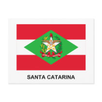 Santa Catarina, Brazil Flag Postcard