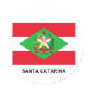 Santa Catarina, Brazil Flag stickers