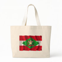 Santa Catarina, Brazil Waving Flag Canvas Bag