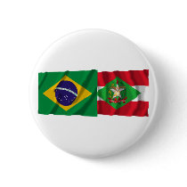Santa Catarina & Brazil Waving Flags Pins