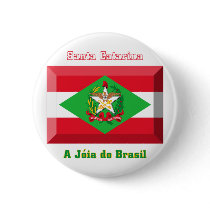 Santa Catarina Flag Gem Buttons