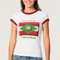 Santa Catarina Flag Gem t-shirts