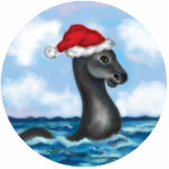 Santa Champ Ornament Photo Cutout