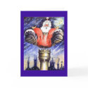 Santa Chimney Shock card