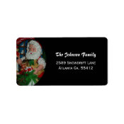 Santa Christmas Address Labels label