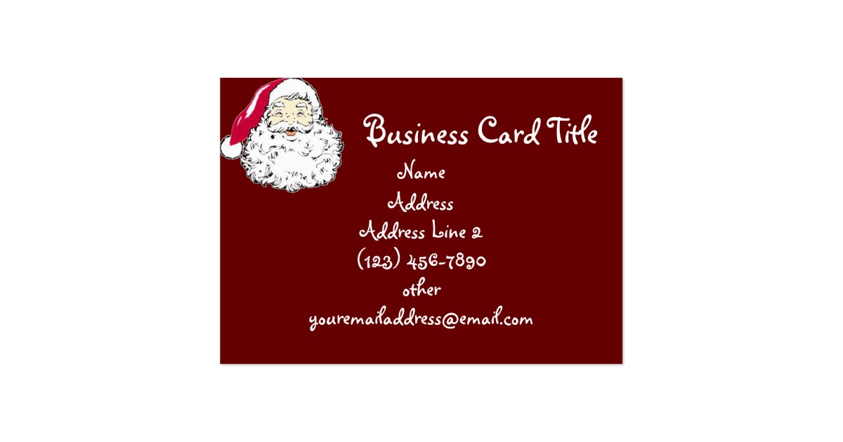 Santa Christmas Business Cards | Zazzle