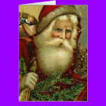 Santa christmas card cards
