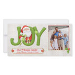 Santa Christmas Card with Photo Personalized Photo Card