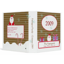 SANTA Christmas Family Holidays 2009 Photo Album binders
