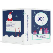 SANTA Christmas Family Holidays 2009 Photo Album binders