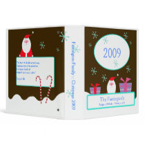 SANTA Christmas Family Holidays 2009 Photo Album binders